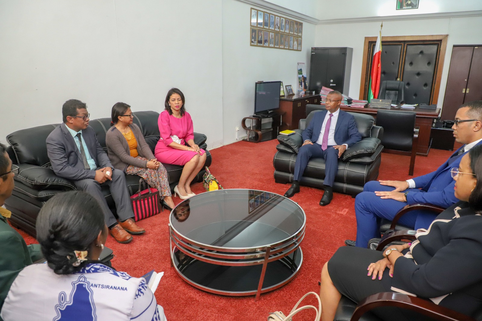 Visite de la délégation du Ministère de l'Industrialisation et du Commerce